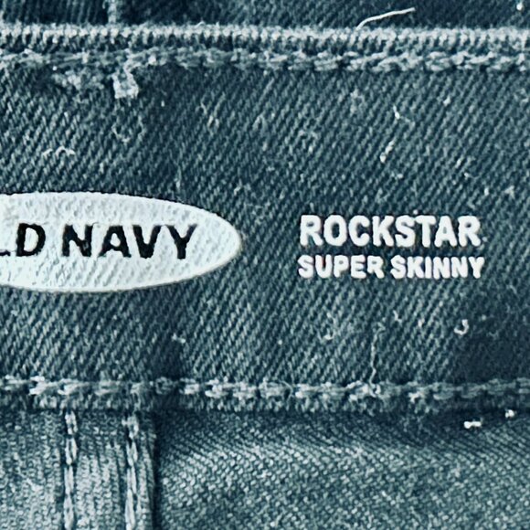 Old Navy Rockstar Super Skinny Jeans in Black Size 14 Short - Picture 5 of 6